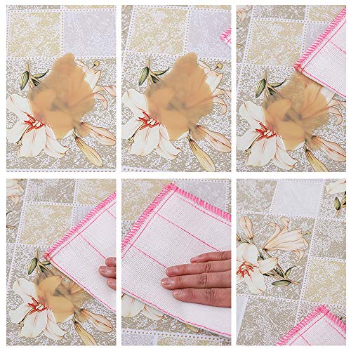 Liberecoo Vinyl Tablecloth Flannel Backed Stain-Resistant Rectangle Pvc Table Cloth Waterproof Oil-Proof Wipeable Indoor/Outdoor Picnic, Bbq And Dining Table Cover (60 X 84 Inch, Beige Floral) #TOP5