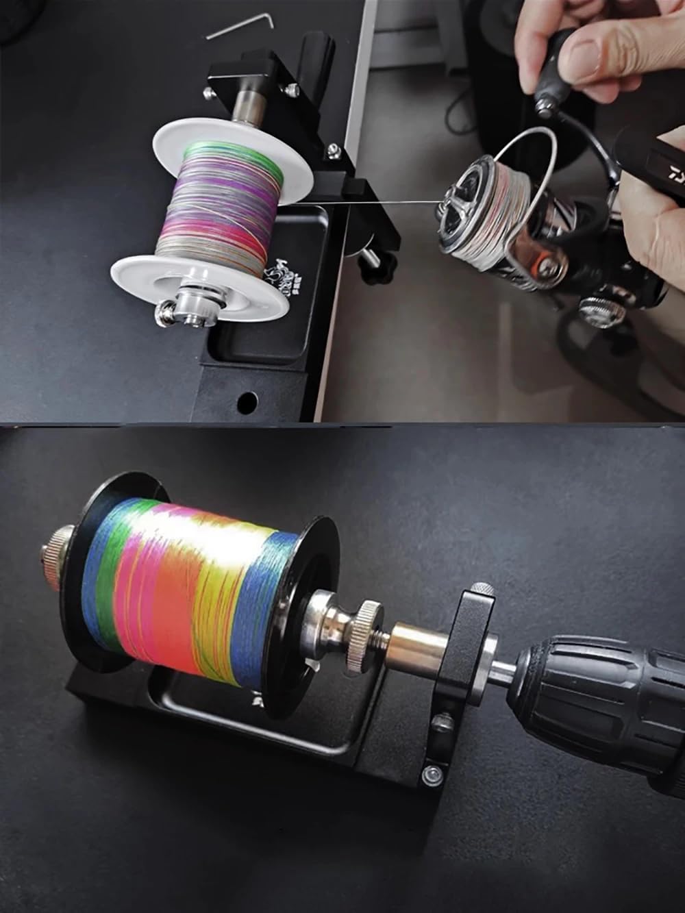 Professional Multi-function Fishing Tool Wire Bender, Loop Maker, Fly Tying Station, Reel Winder with Drag System