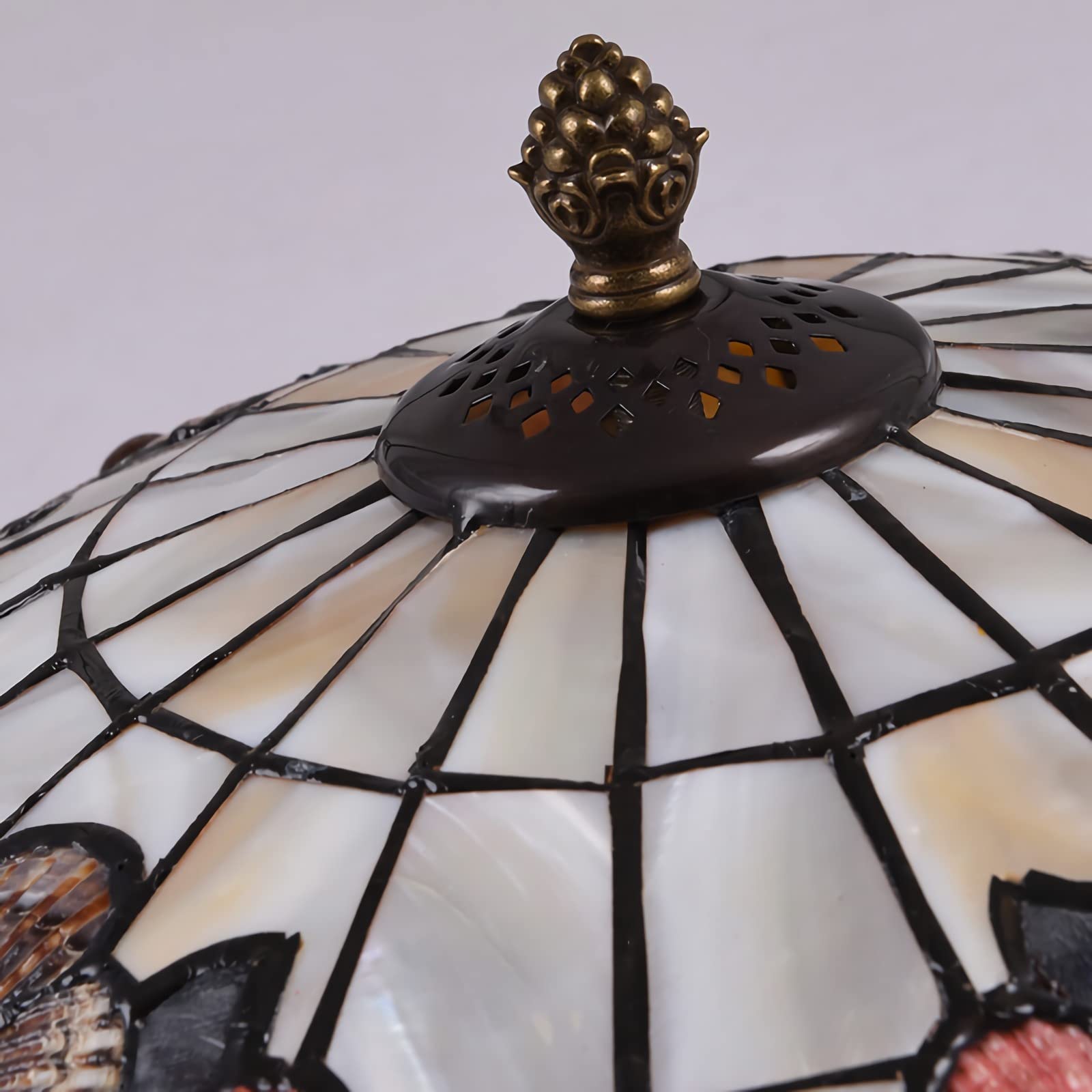 Lampy Sufitowe Do Montażu Podtynkowego W Stylu Tiffany'ego, Szklana Lampa Sufitowa Z Naturalnej Mozaiki W Stylu Vintage, Żyrandol O Nowoczesnym Wystroju Do Salonu, Sypialni, Jadalni