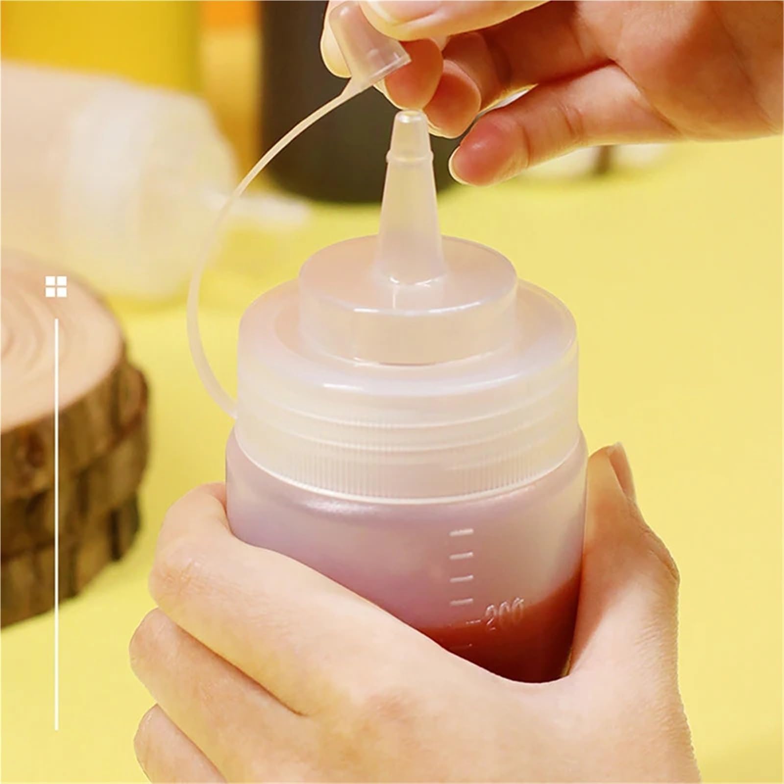 10 Stück große Squeeze-Gewürzflaschen mit Düsen for Ketchup, BBQ-Saucen, Olivenöl-Flaschenspender, Saucen-Küchenhelfer für Gewürze(680ML)