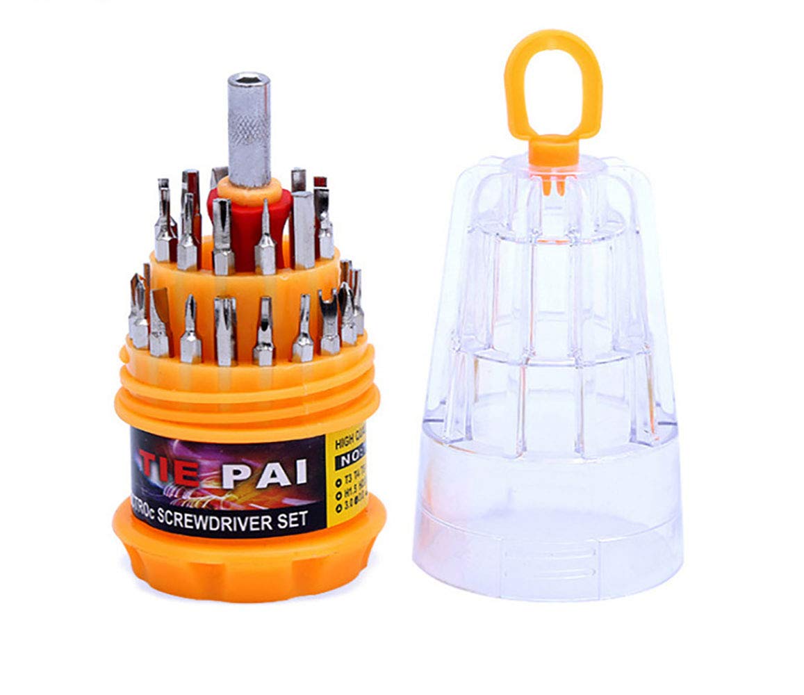 Ymz Multi-Function Screwdriver 31 Pcs Pagoda Combination Mobile Phone Repair Tool Set Precision Screwdriver Hardware Tool Y-Shaped, Plum-Shaped, Square Head, Meter, Cross, One, Hexagon, Spiral