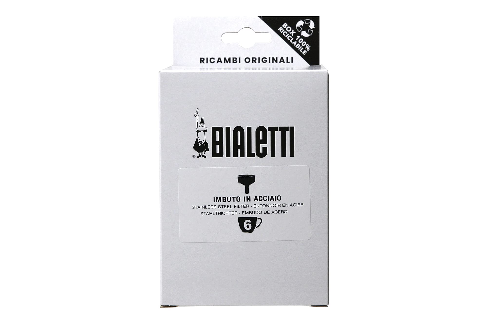 Bialetti FUNNEL STAINLESS STEEL 6 CUPS