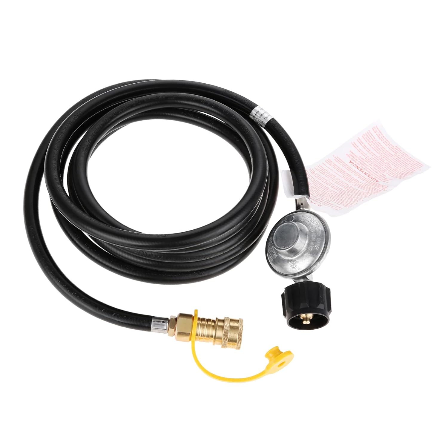 Lemfema 12 Feet Propane Regulator Hose and 3/8 inch Female Quick Connect Disconnect Replacement