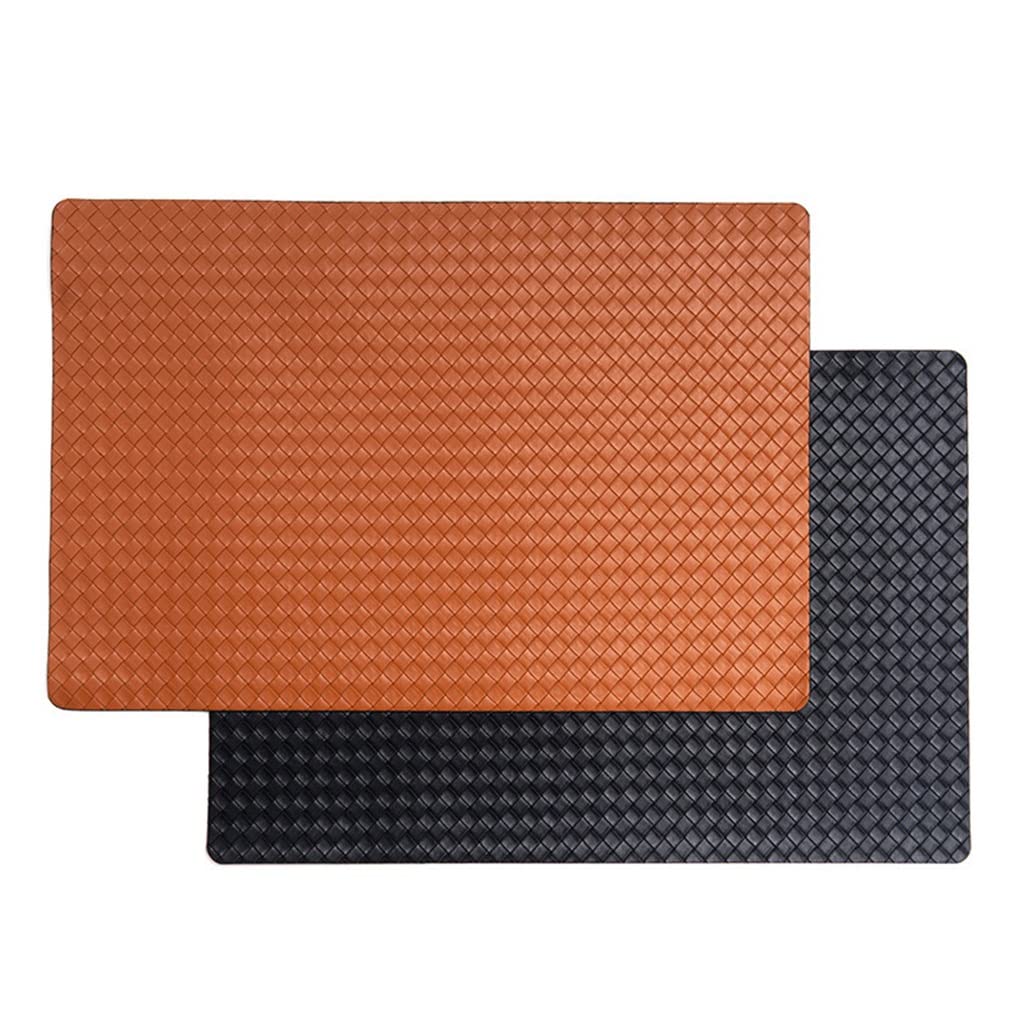 IANSHFKN 6 Pcs Woven Placemat Double-sided Rectangular Heat Insulation Tableware Pad Home Dining Table Mat