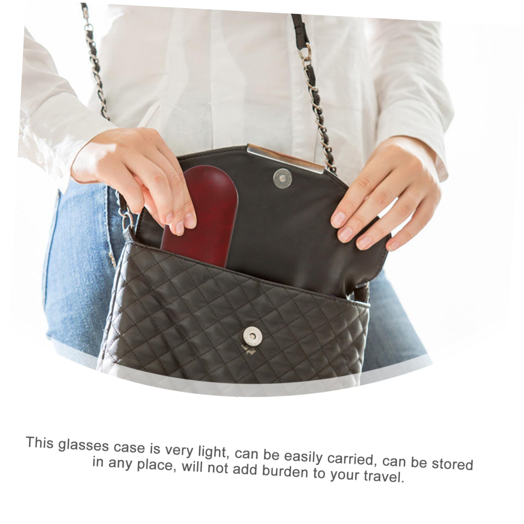 Ipetboom 4juegos Estuche De Gafas Portátil De Doble Soporte para Lentes De Contacto Funda Resistente y Conveniente para Uso Diario Elegante