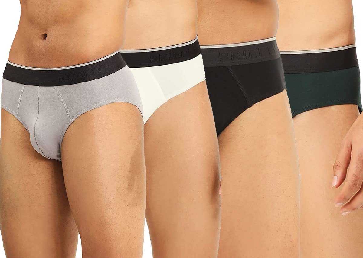 Men's Underwear Bamboo and Spandex Everyday Briefs Anti Microbial Brief-image-2