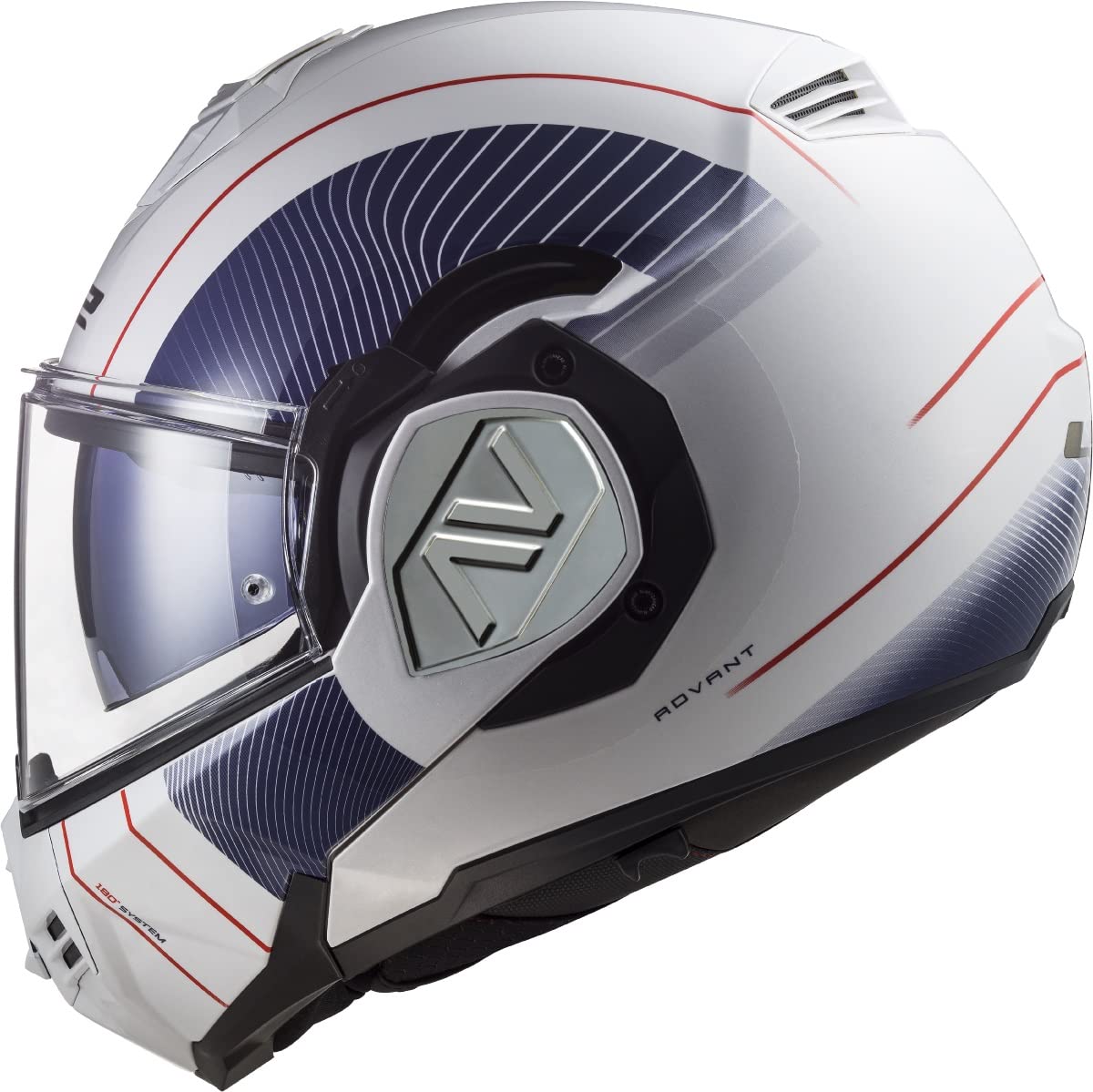 LS2, Casco Moto Modular ADVANT Cooper White Blue,