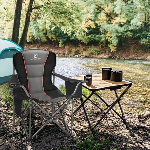 LET'S CAMP Folding Camping Chair LC-E01CC401-BK-N の商品画像 1