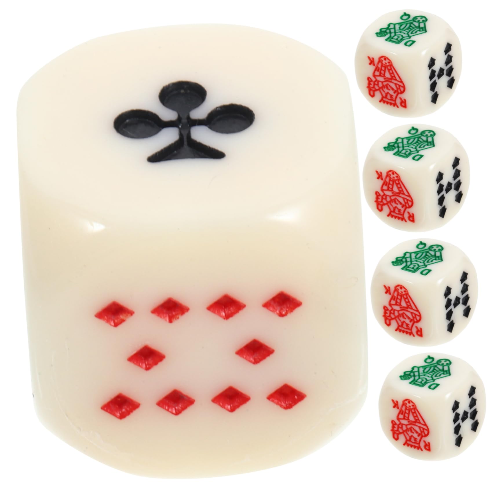 TOYANDONA 75pièces Dés Acrylique pour Poker Espagnol Accessoires De Jeux Amusants pour Et