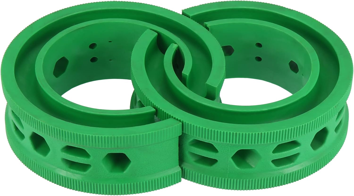 X AUTOHAUX 2pcs Green Car Coil Spring Buffer Auto Shock