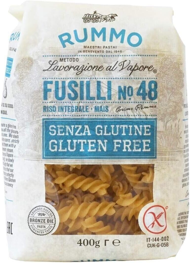 18er-Pack Testpaket Rummo Pasta Spaghetti - Fusilli - Penne Rigate Glutenfreie,Nudeln Senza Glutine 400g
