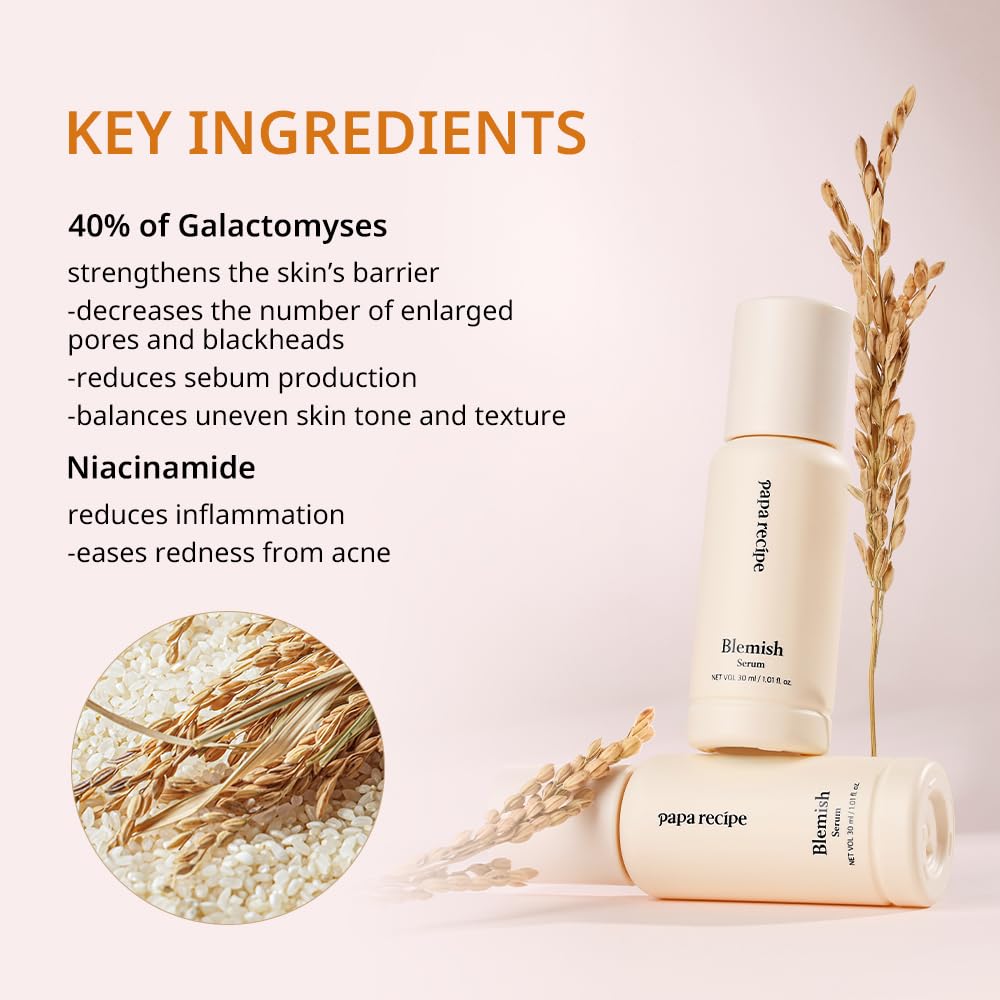 Papa Recipe Blemish Serum 30ml – Hydration & Pore Care with Niacinamide & Bakuchiol – 10 Hyaluronic Acids for Clear, Plump Skin – Korean Skincare - Image 3