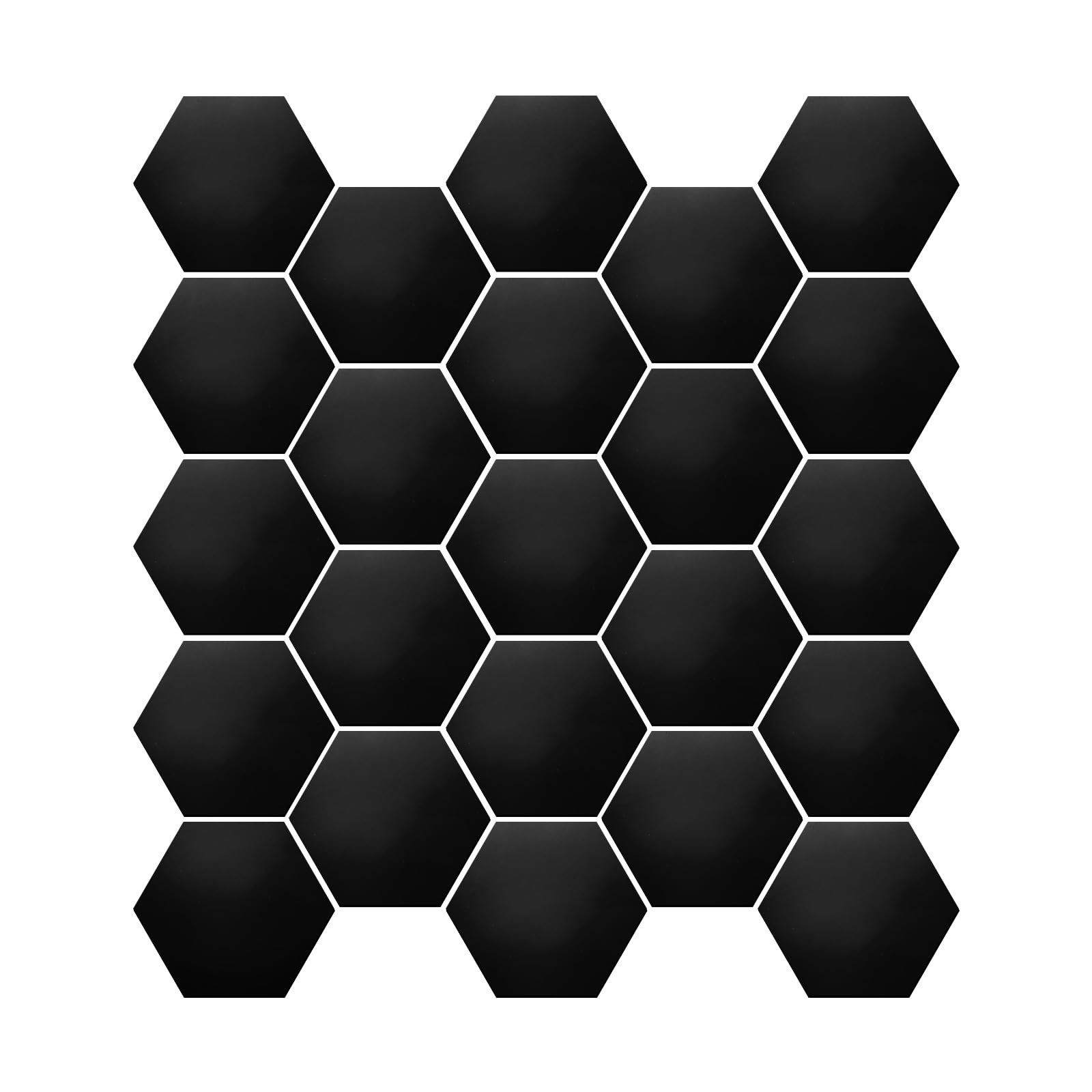 Autocollants miroir hexagonaux pour relooker un mur abîmé sans percer