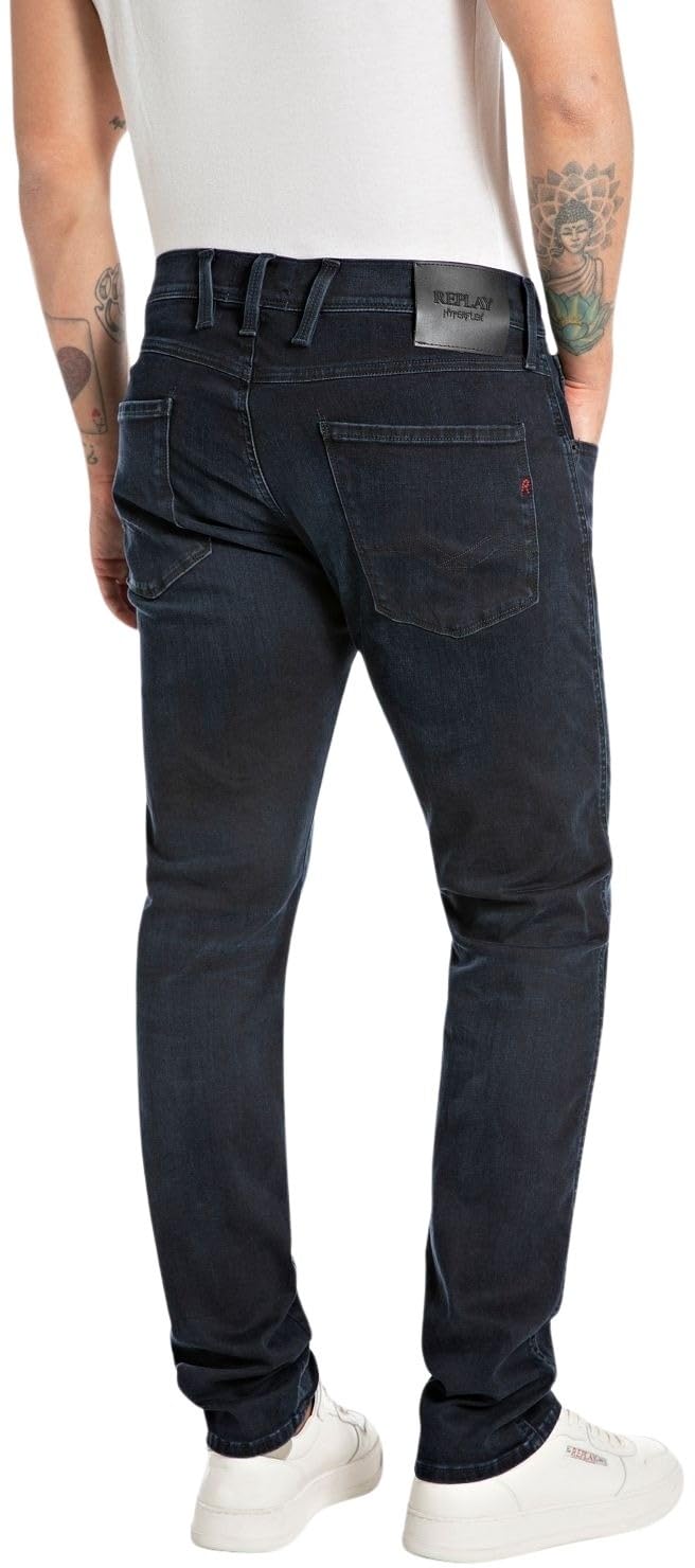 Replay Unisex M914 Anbass Hyperflex Forever Dark Jeans