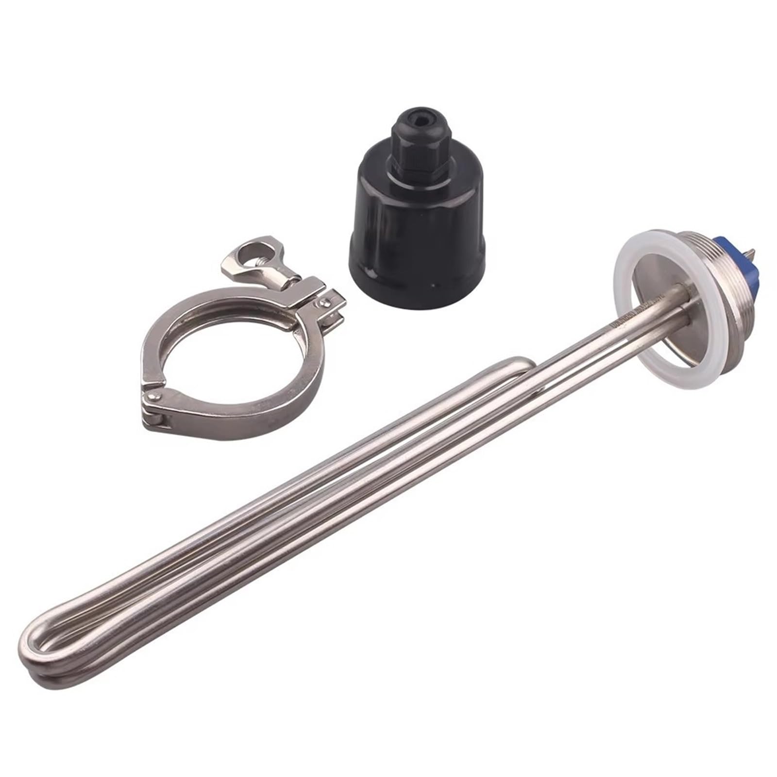2" Tri clamp Foldback Heating Element 240V Electric Heater 2.5KW/3.5KW/4.5KW/5.5KW SUS304(with clamp,5.5kw)