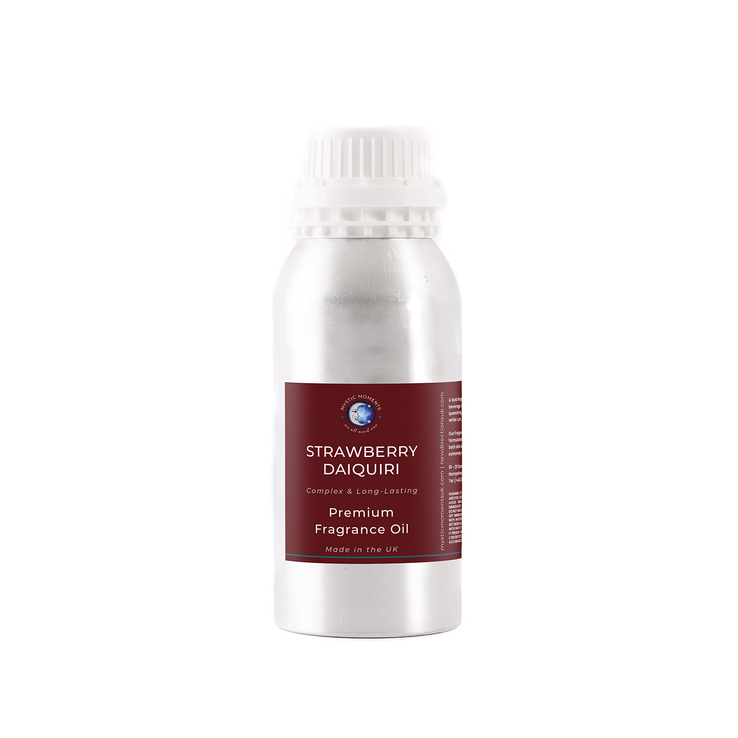 Mystic Moments | Huile parfumée Daiquiri à la fraise | 1Kg | Daiquiri à la fraise: un parfum aux notes sucrées de cocktail fruité, pour bougies, savons, fondants parfumés et diffuseurs.