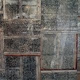 Ceiling Tiles Flattened Metal Roofing Barn Tin Tile Silver and Rusty Beautiful Rustic Weathered Patina (16 sq ft)