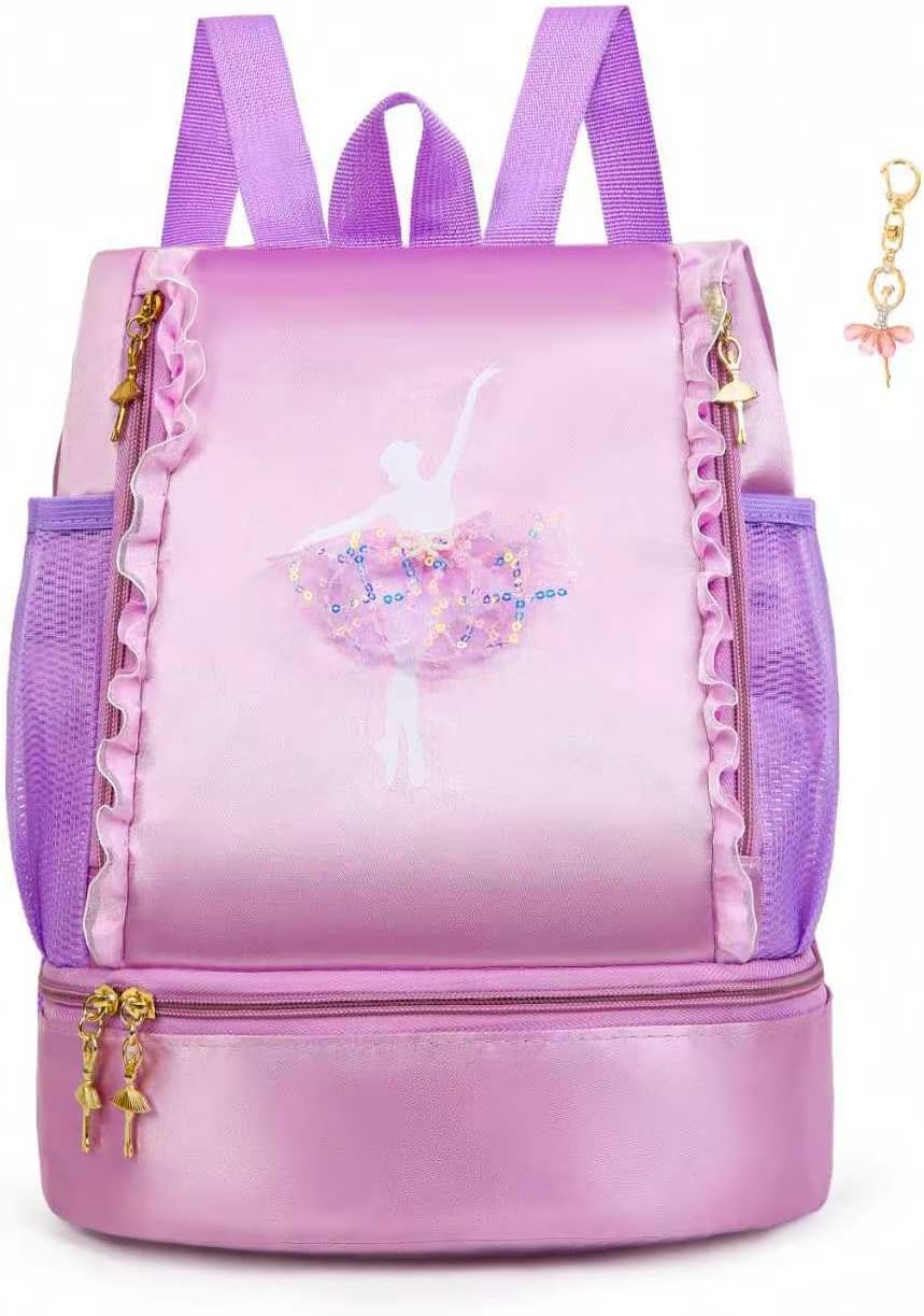 Ballet Dance Backpack for Little Girls Ballerina Toddler Bag