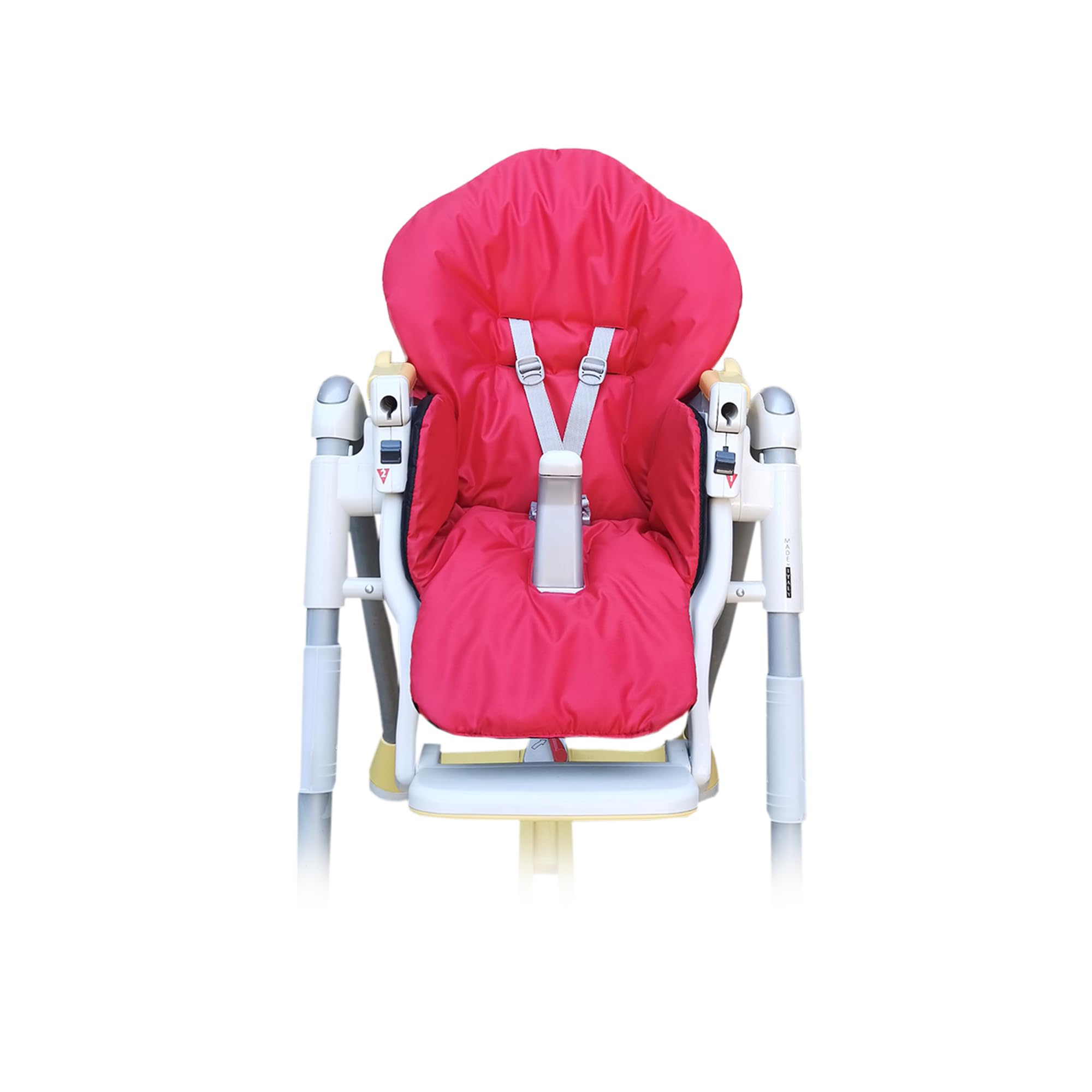 Housse Chaise Haute pour Bébé, Housse de rechange pour coussin d'assise Peg Perego, Prima Pappa, Diner Rouge