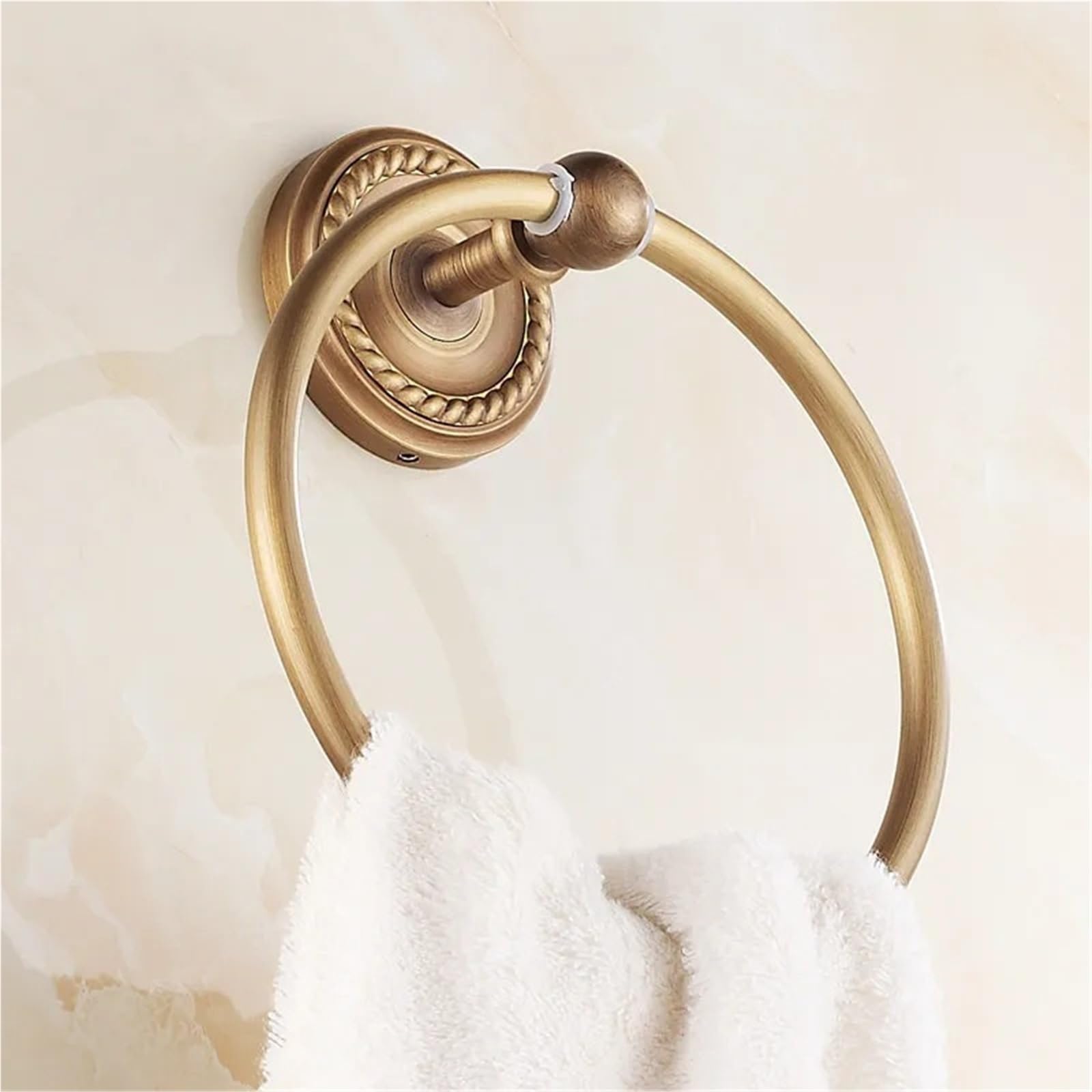 Compatible con toallero de latón HJ-1307 | Soporte de pared, baño, estante de almacenamiento, percha, toallero