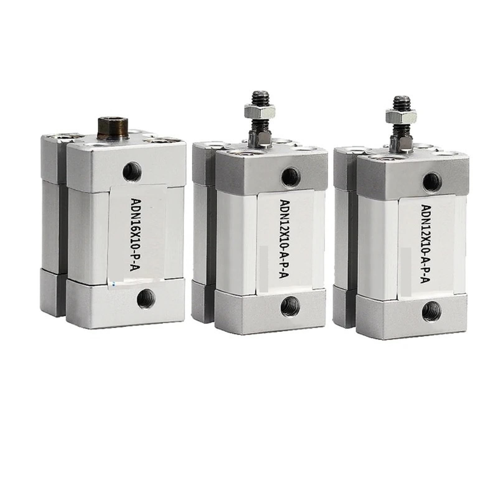 Cylindre pneumatique double effet ADN12x15 taraudé pour guidage compact
