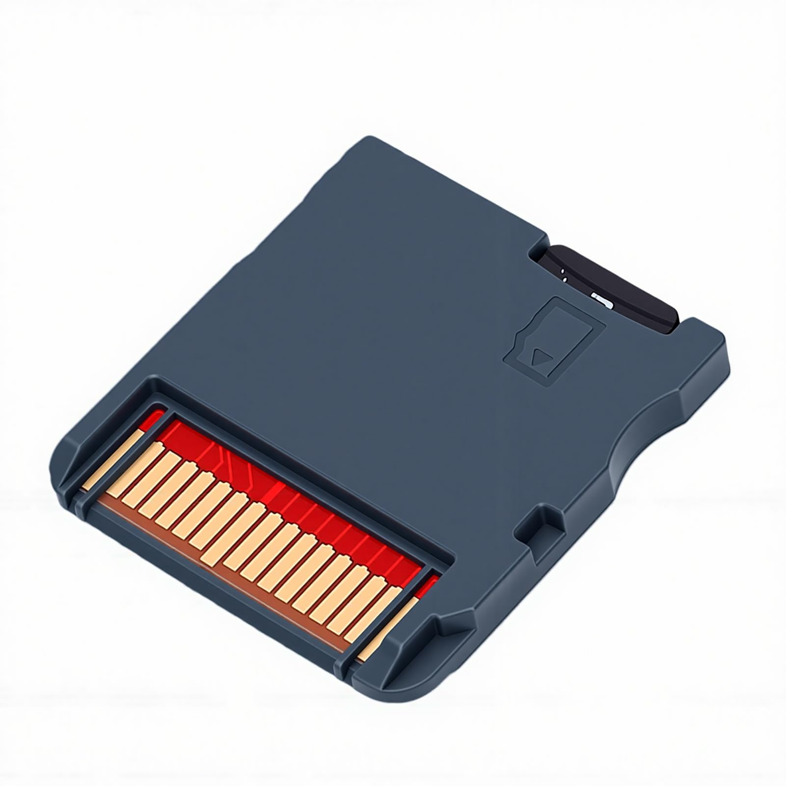 GOWENIC Scheda Flash per Videogiochi, Multifunzionale e retrò, Gestione e Backup Automatico, con Memoria Integrata da 64 GB, per Console di Gioco 2DS 3DS (BLACK)