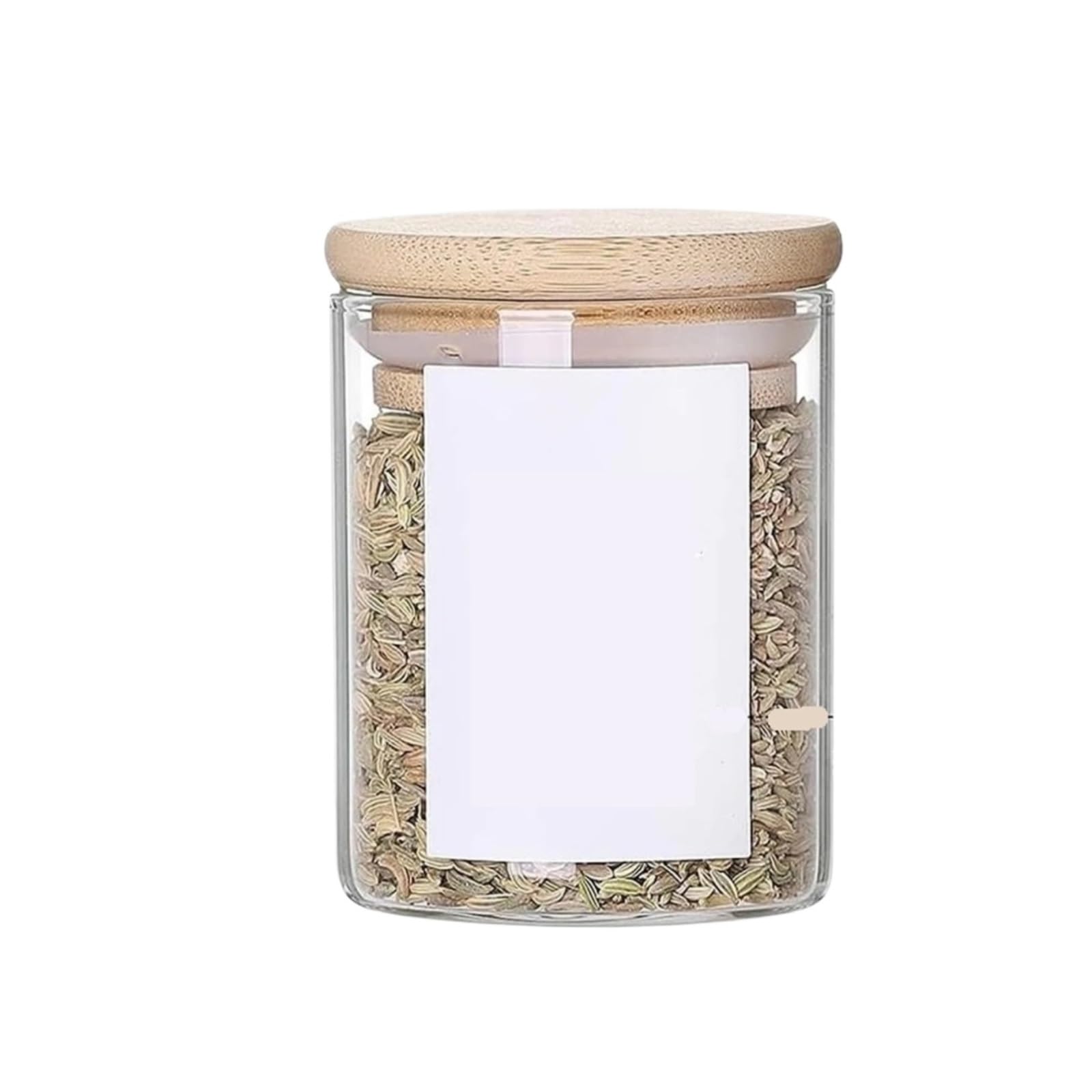 WZPTLKIBAD 12PCS Glass Spice Jars 6.5oz with Airtight Bamboo
