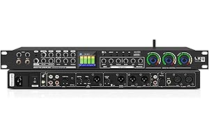 LX9 Professional KTV Digital Pre-stage Effector Anti-howling Audio Processor Echo USB MP3 Bluetooth Optical