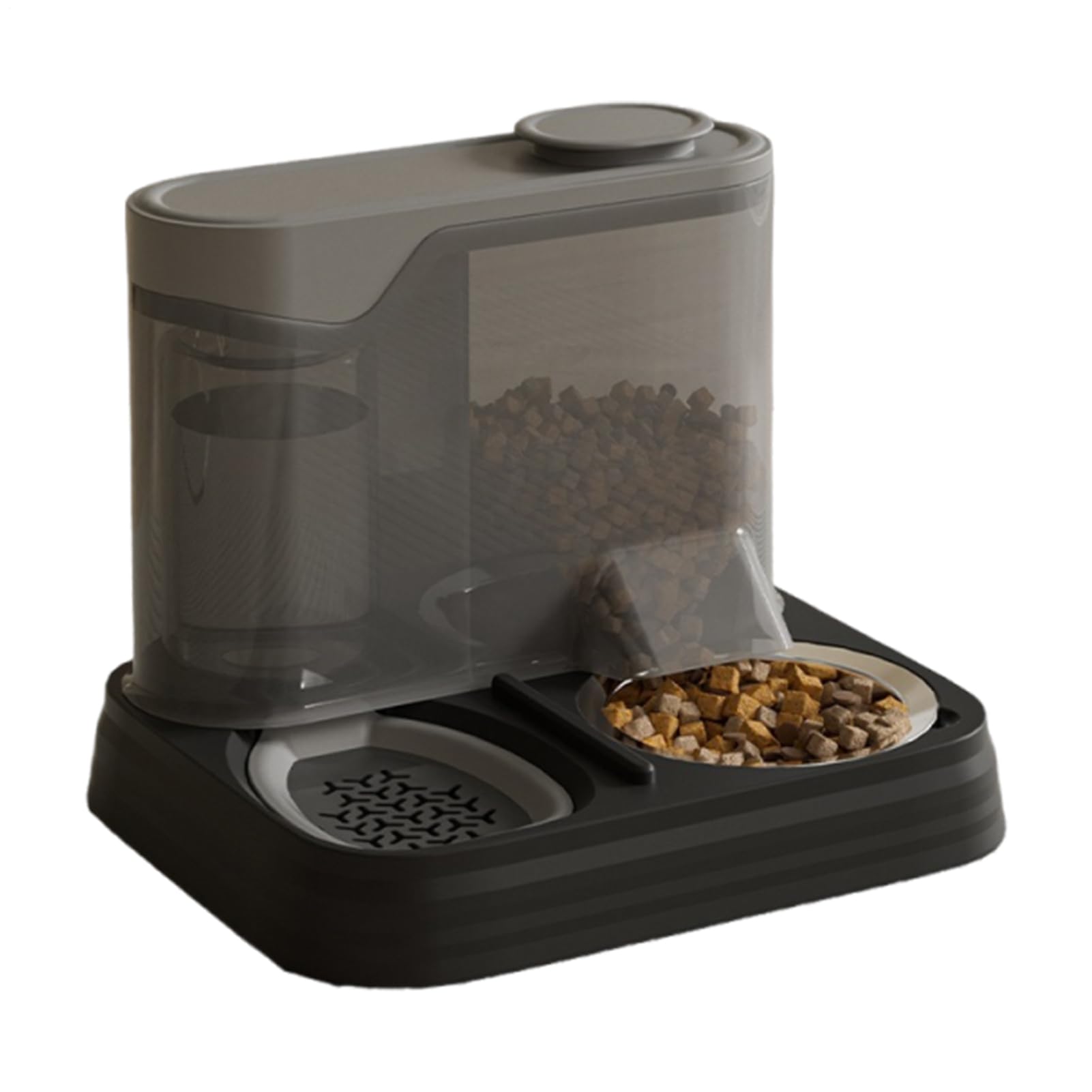 Dispenser Automatico Per Cibo Per Cani, Serbatoio per Cibo Animale di Grande Capacità, Alimentatore Multifunzione 2 in 1 per Case con Più Animali e Ambienti Domestici