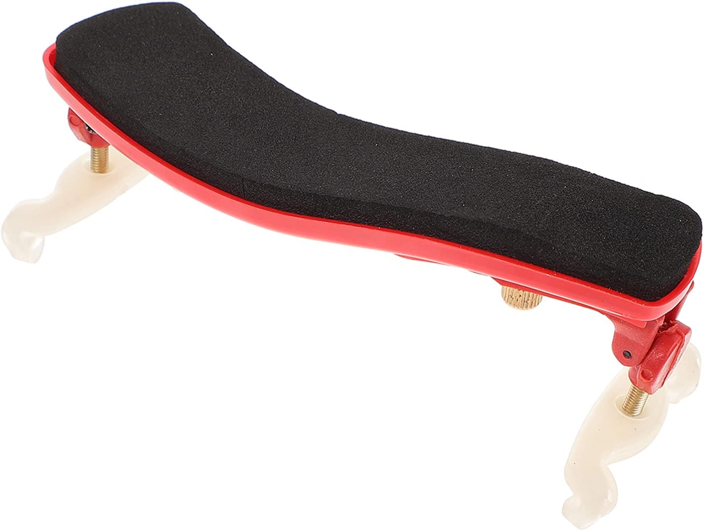 Rubber Violin Shoulder Rest 1/4 to 1/8 Violin Shoulder Support Violin Parts Orchestral Strings Accessories for Player Lovers (Red)