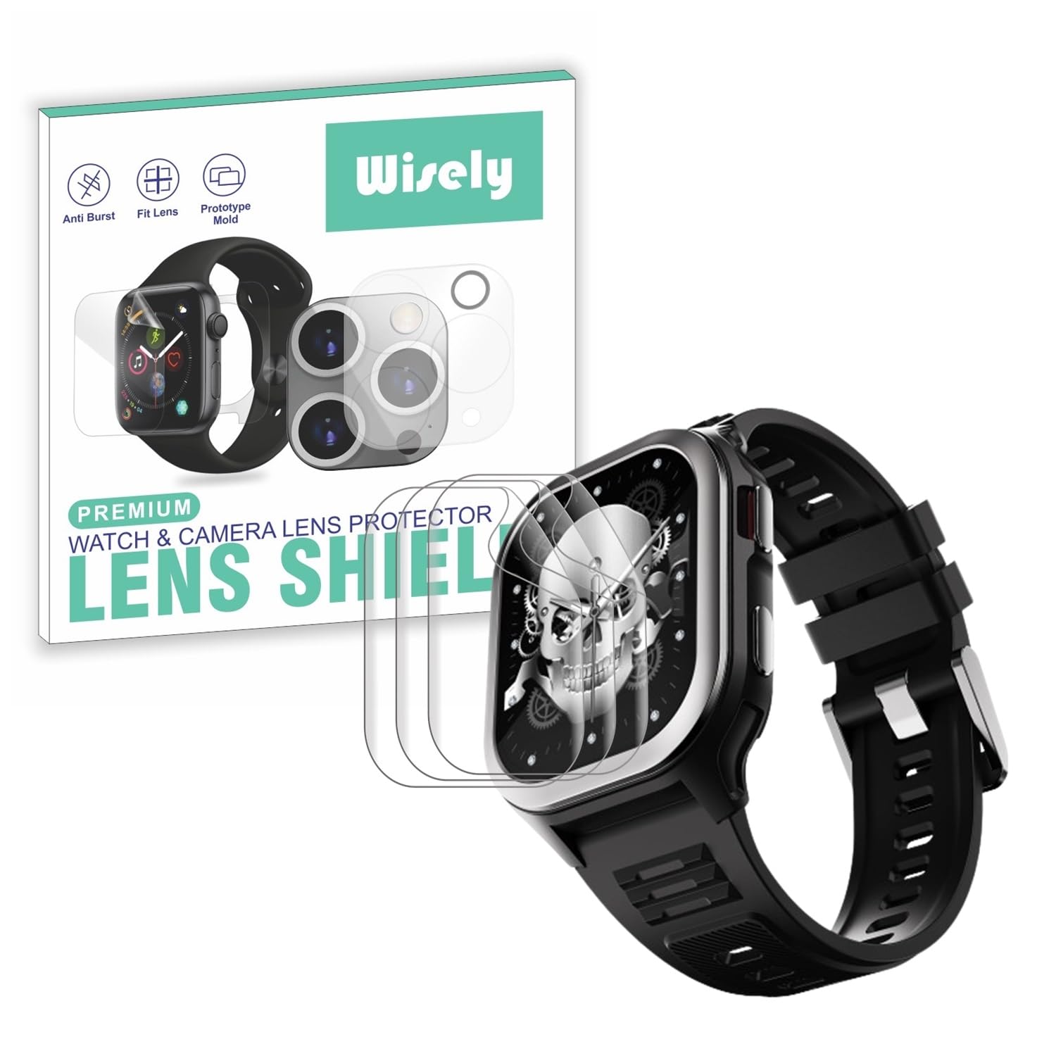 Wisely |3pcs| Screen Guard Protector For Fire Boltt 4G Pro Smartwatch |2.02"| Bubble Free, Easy installation kit, Clear HD, Full Cover (B0D4ZJ1Y3Q) Amazon Price History, Amazon Price Tracker