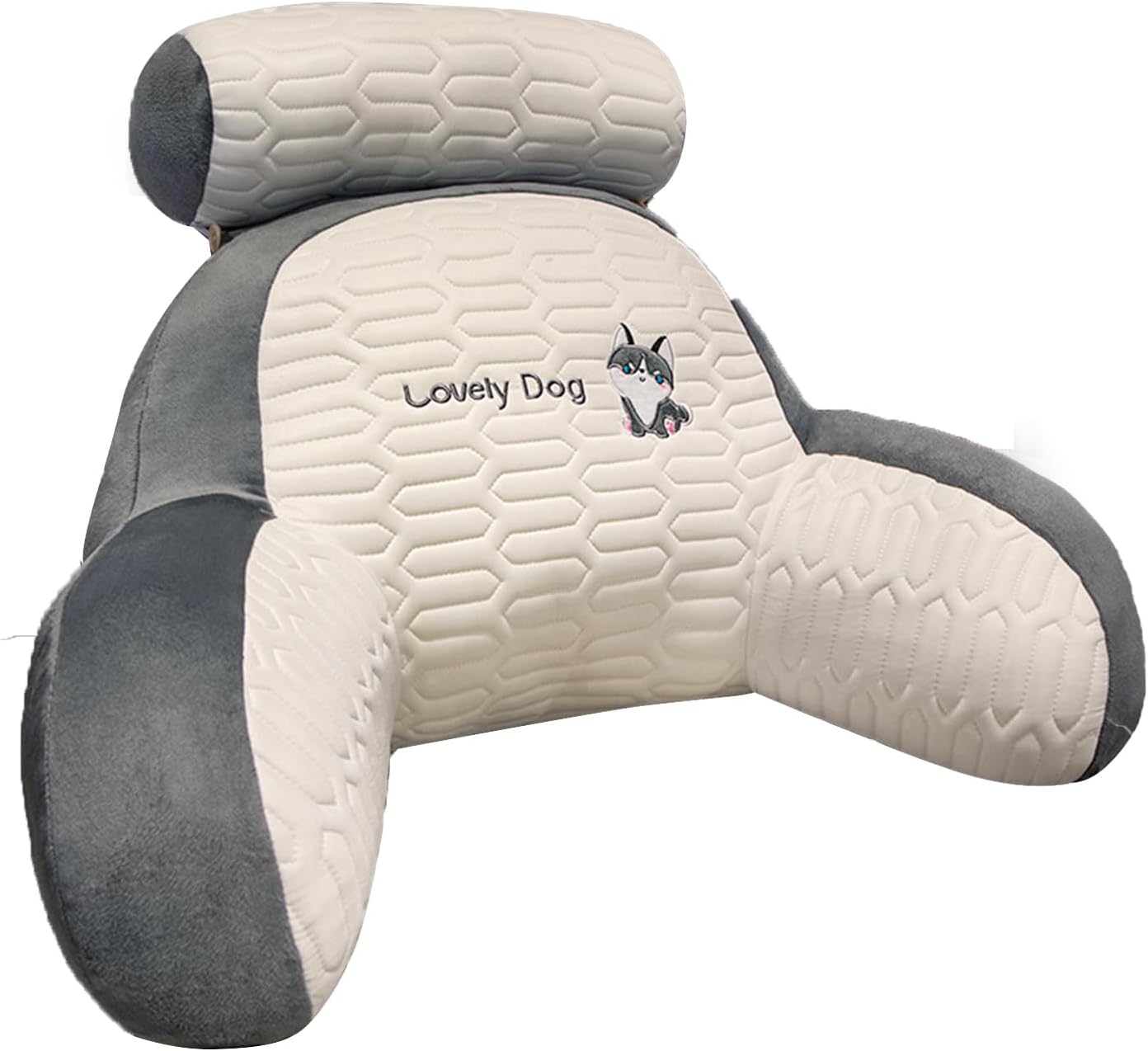 PAIKOE Reading Pillow for Bed, Back Support Cushion for Adults, Bed