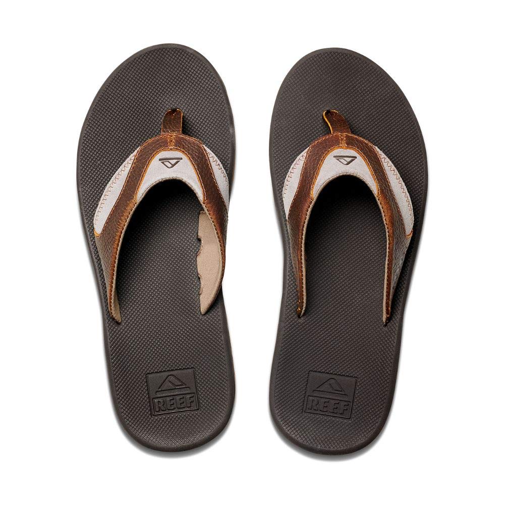 Reef Leather Fanning, Men’s Flip Flops, Brown (Bro/Brown 4 Br4), UK (36 EU)