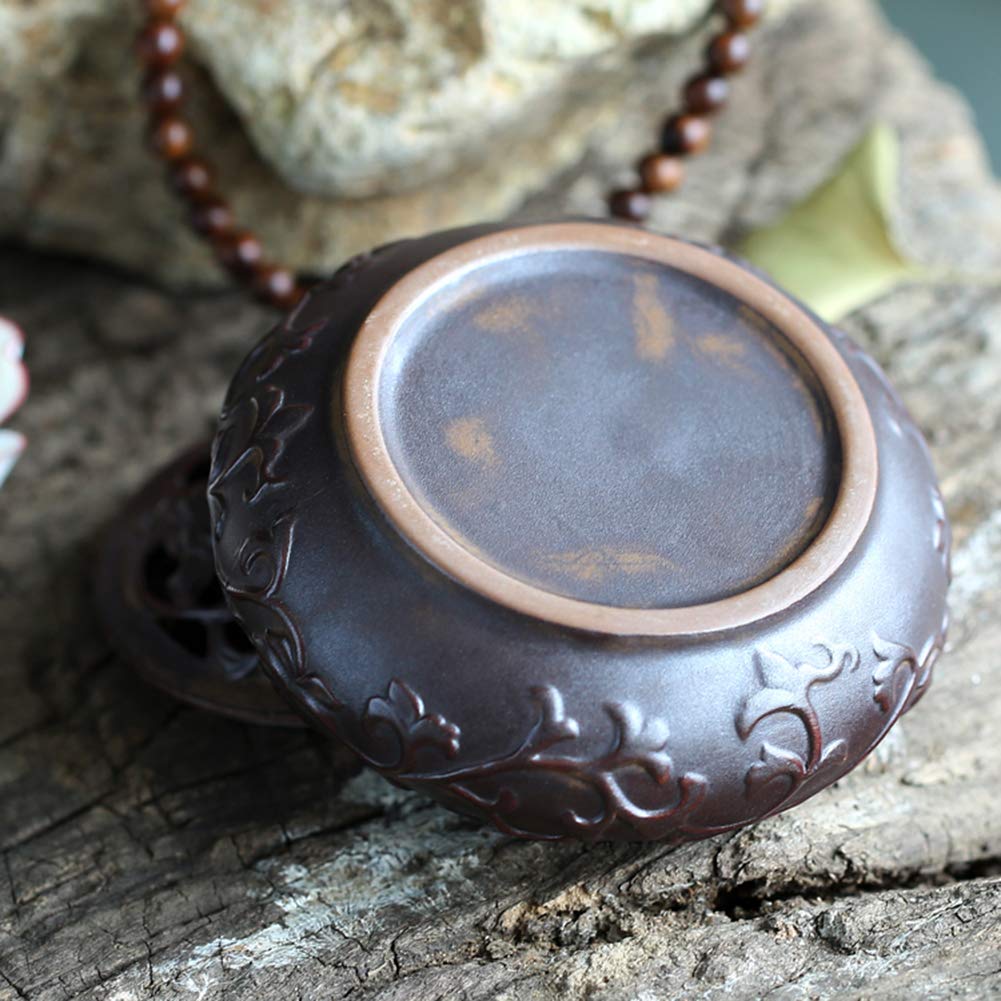 Brûleur d'encens en céramique Diffuseur de Parfum, Poêle Aromathérapie Antique Ustensiles Zen Ornaments Convient à Salon Espace de méditation Lieux de beauté comme Salon, Yoga, etc.