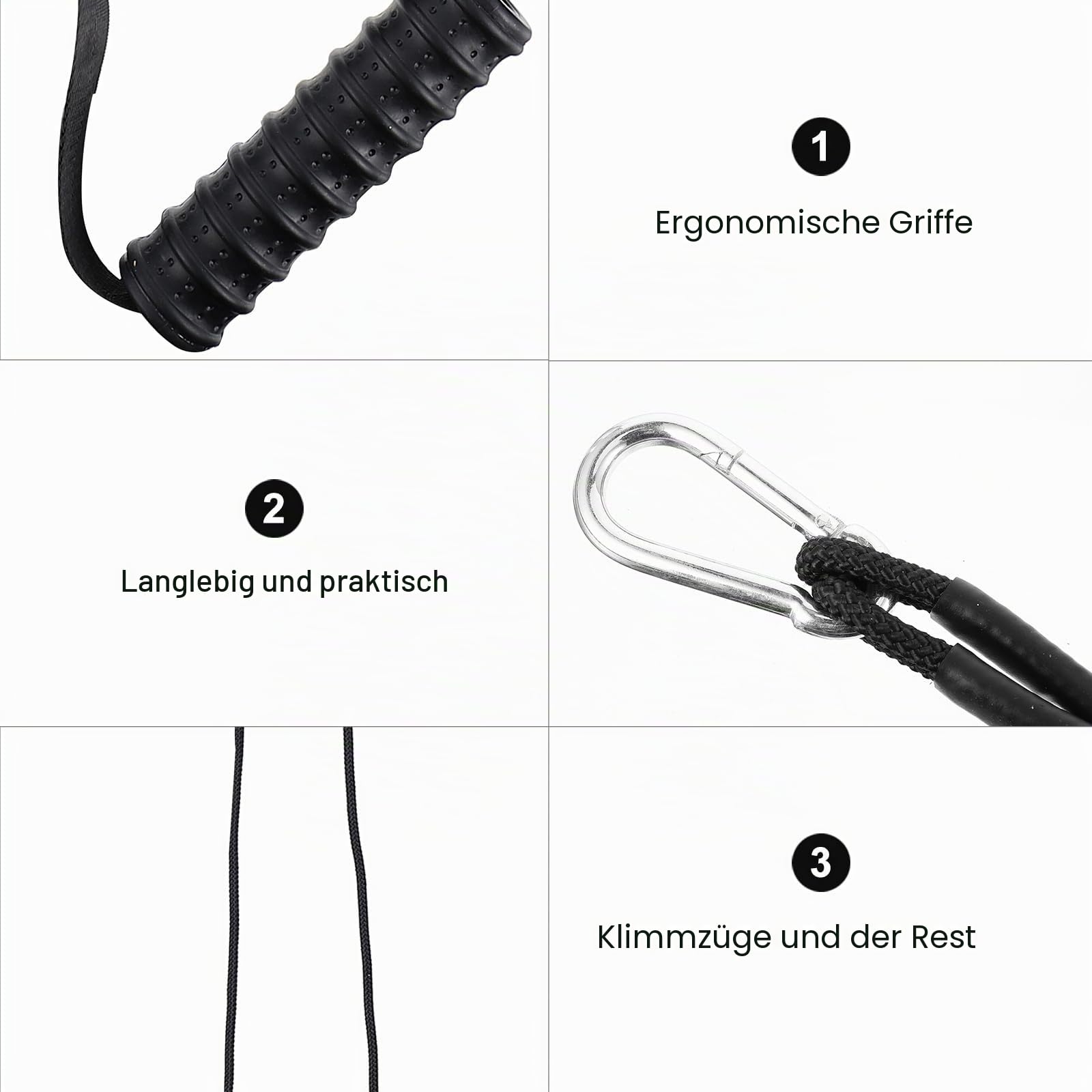 BESPORTBLE Fitness Seilzug Kabel Trizepsseil Brust Expander Kabel Kraft Muskel Training Kabel Maschine Befestigung für Home Gym