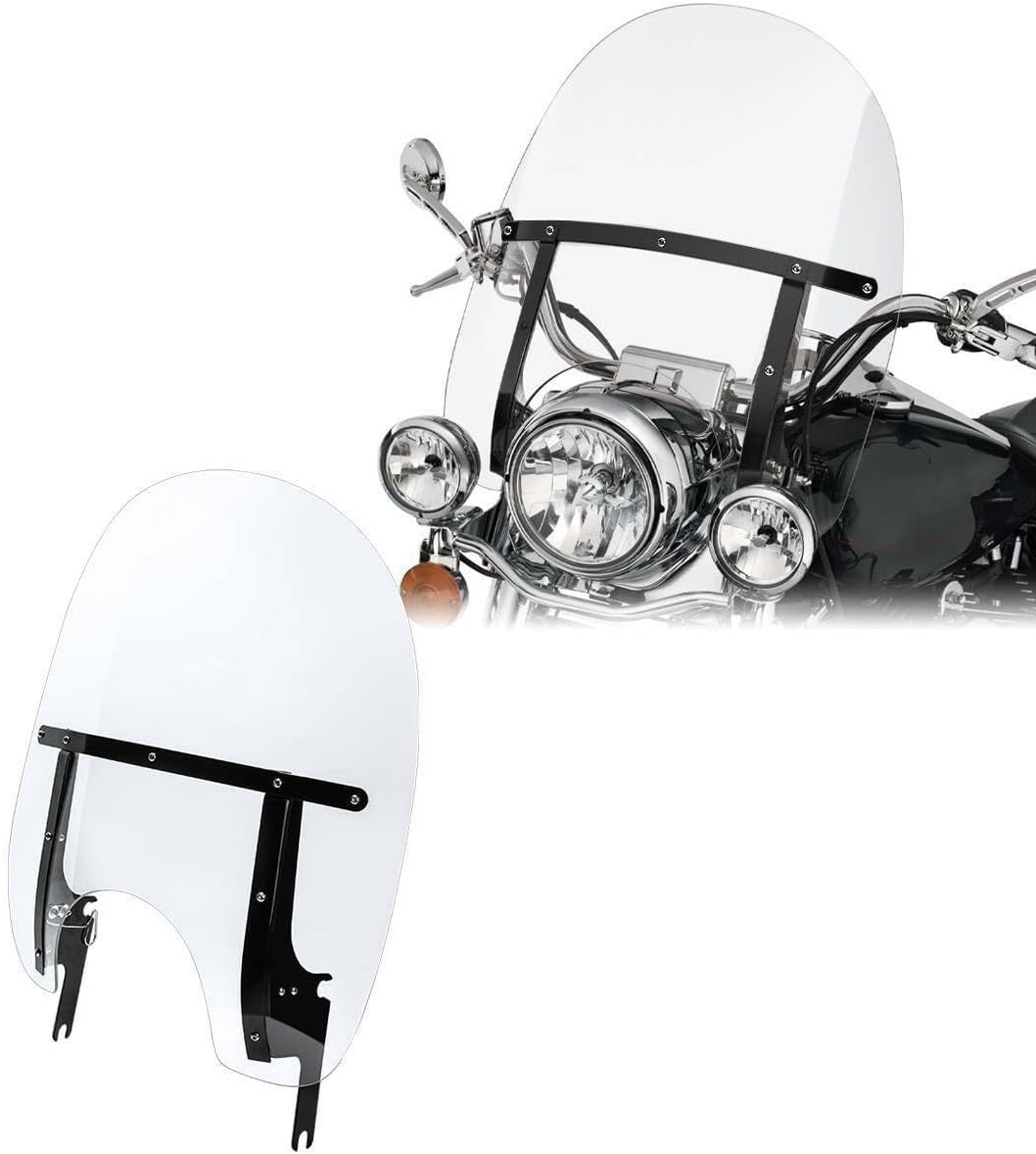 Wairau Clear Windscreen Windshield For Harley Davidson Road 18 Assembly Set SL0449