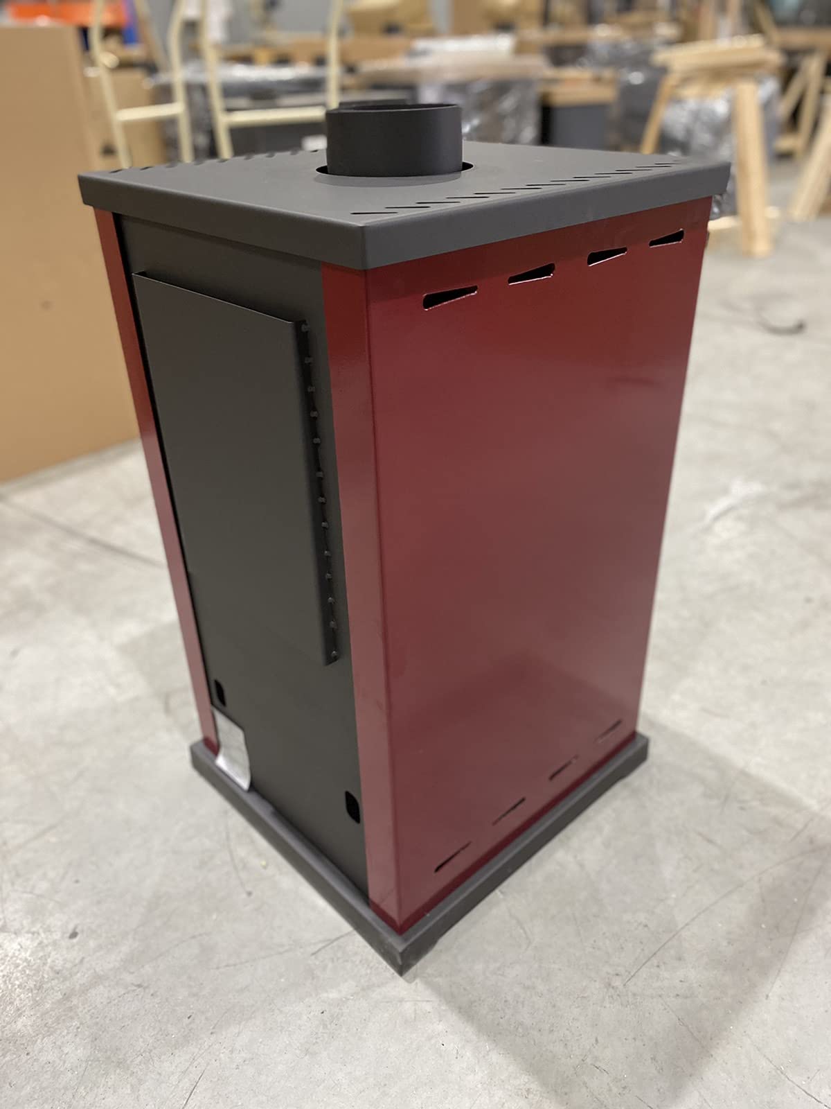 Prometey Mini poêle à bois 6,3 kW Rouge