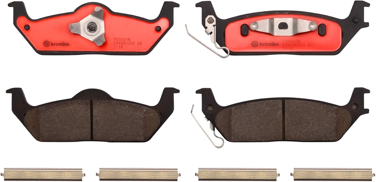 Brembo P56091N Premium Ceramic Rear Disc Brake Pad Set FORD OE# 6L3Z2200CD