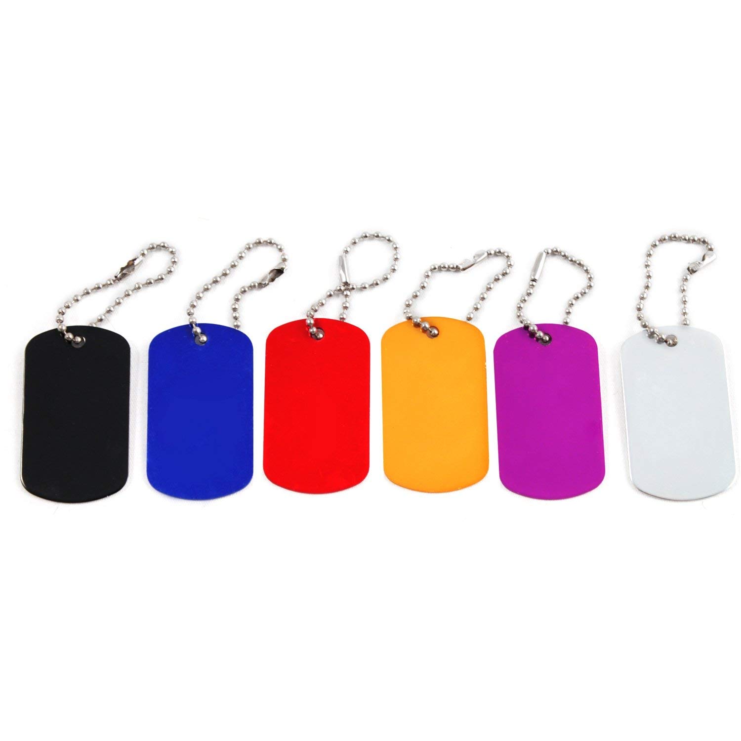 Personalized Aluminum Dog Tag (Military Style) - Up To 4 Lines Per Side, Choose 30" Chain Or Ring 3 thumbnail image