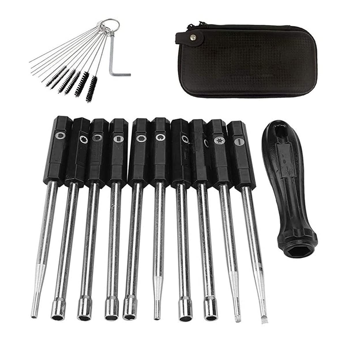 Herramienta de ajuste del carburador Juego de herramientas de ajuste de carburador Conjunto de destornillador especial de carburador para cortacésped Herramientas de hardware de sierra de cadena de co