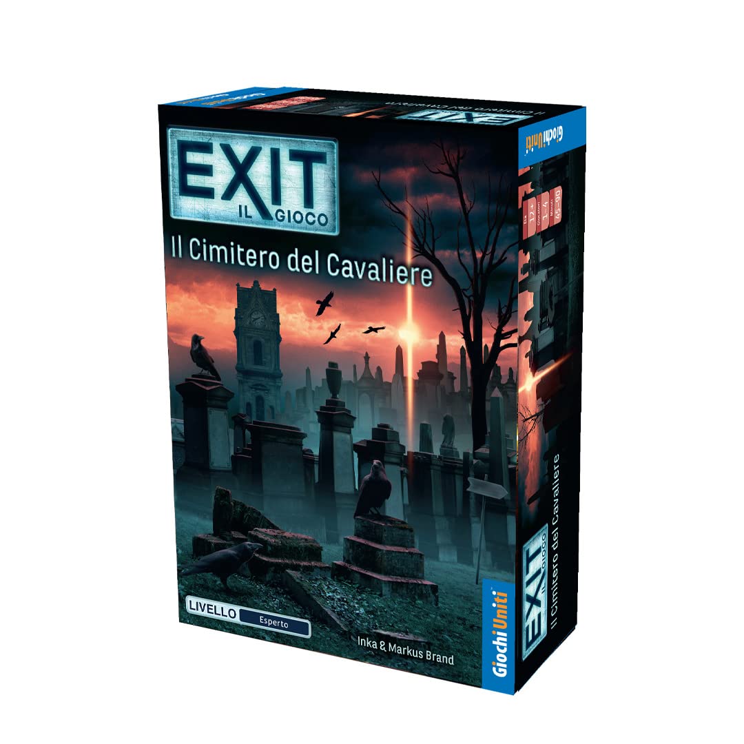 Giochi Uniti - Exit Il Cimitero del Cavaliere, Escape Room, 1-4 Giocatori, 12+ Anni, Edizione Italiana, GU697