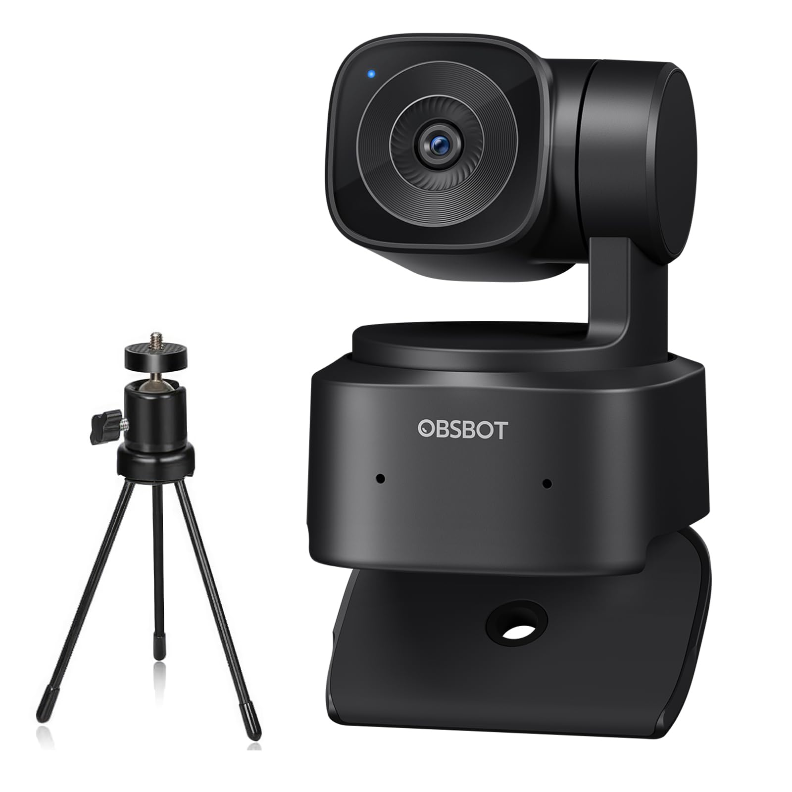 OBSBOT Tiny SE Webcam Full HD 1080P 100FPS USB Suivi AI Microphone Trépied HDR Double ISO Streaming Plug&Play PC Portable Bureau