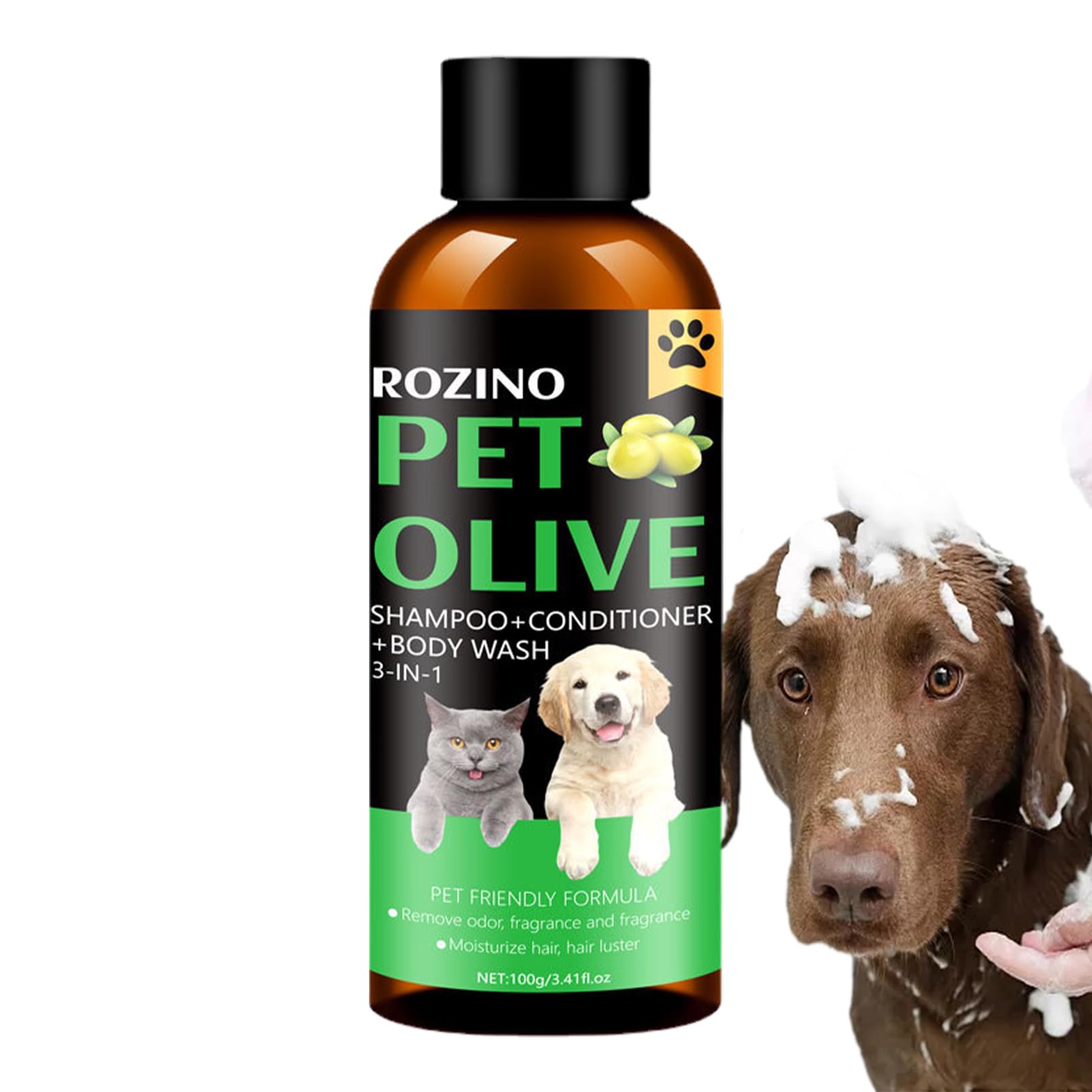 Dog Shower Gel | Grooming Body Wash for Dog | Grooming Supplies, Long Lasting Dog Sprays for Smelly Dogs & Puppies, Odor for Soft and Shiny Coat, 100g Goowafur