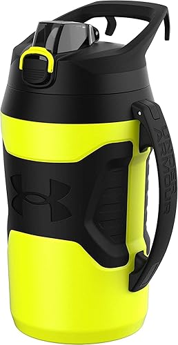 Under Armour, Playmaker Jug - Botella deportiva de agua con asa, aislamiento de espuma y resistente a fugas, 64 onzas y 32 onzas
