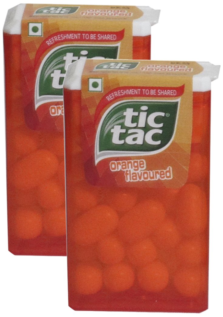 Big Bazaar Combo - Tic Tac Gum Orange, 10.7g (Pack of 2) Promo Pack