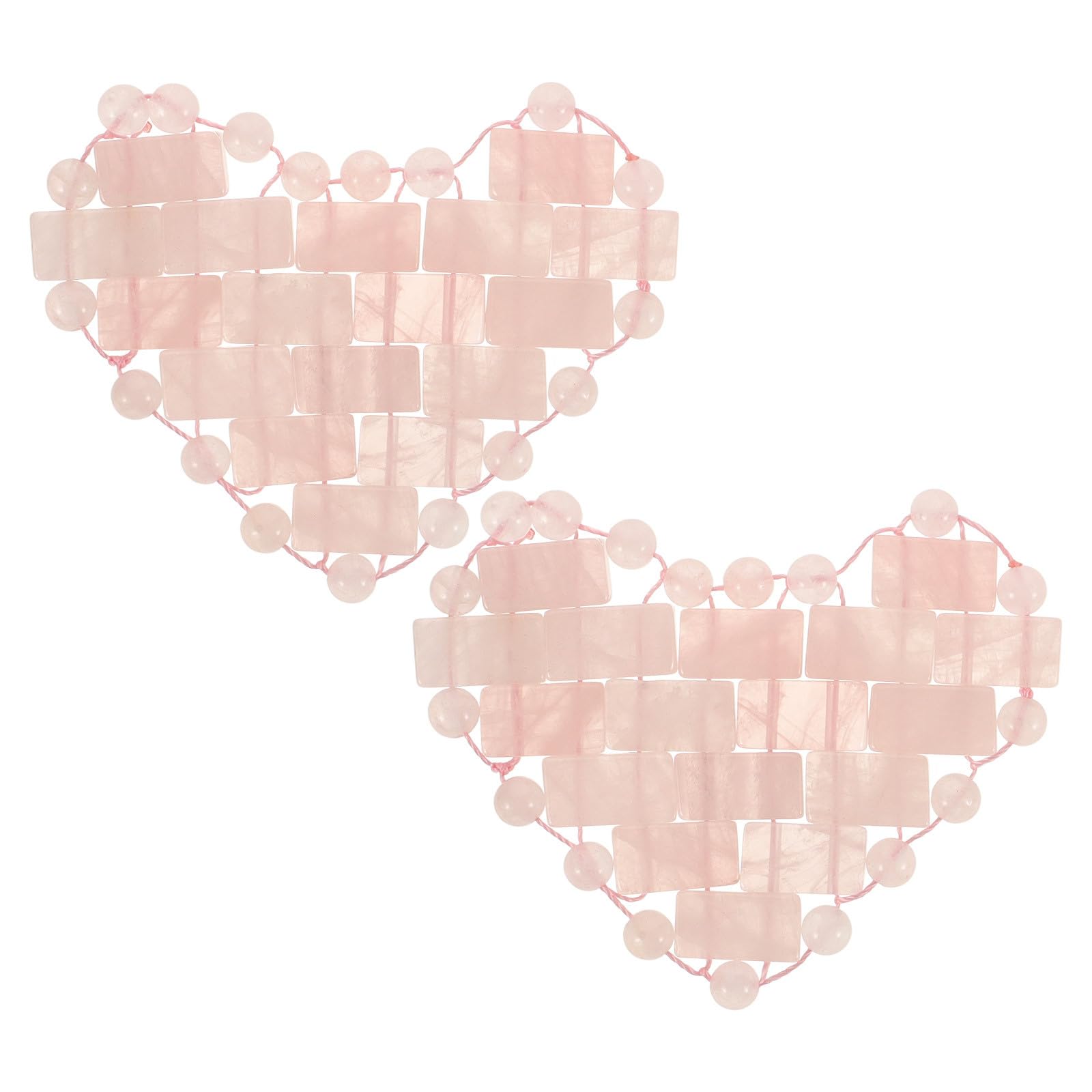VALICLUD Maschera e Alleviare L'affaticamento degli Occhi a Forma di Cuore per Occhi in Pietra Rosa in Cristallo, Design Semplice e Bello per Rilassare
