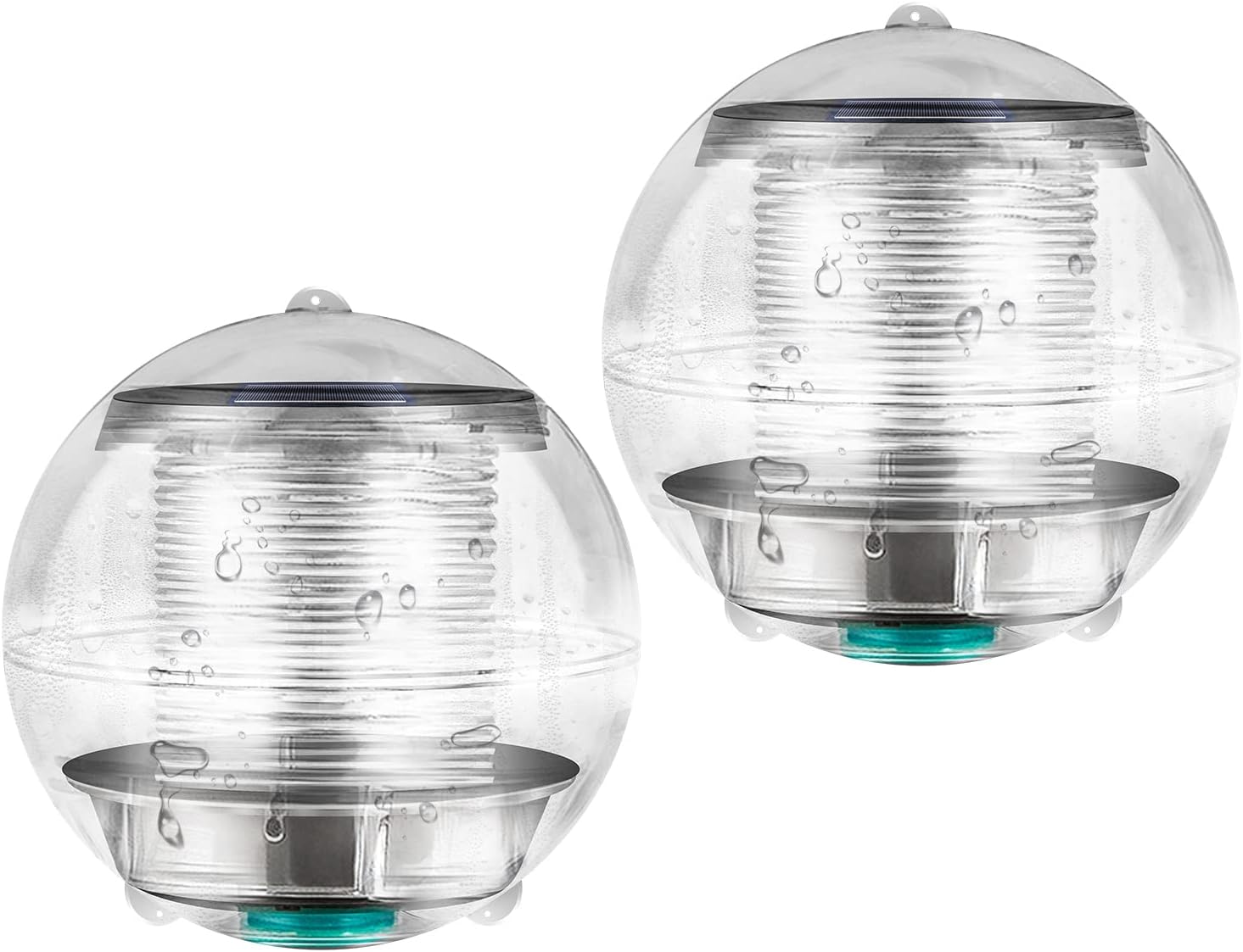 Coquimbo Solar Pond Floating Lights Waterproof Solar Powered Garden Swimming Pool Lights with Color Changing LED Hanging Ball Lights (2 Pack, Small Size)