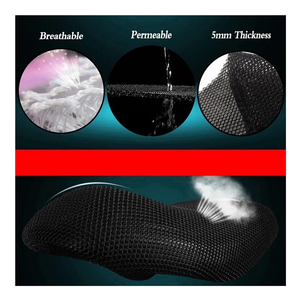 Coprisedile protezione pioggia Sedile Posteriore Del Motociclo Cowl Cover Mesh Net Protezione Solare Accessori Moto Pad Per Adiva AD3 400 AD1 200
