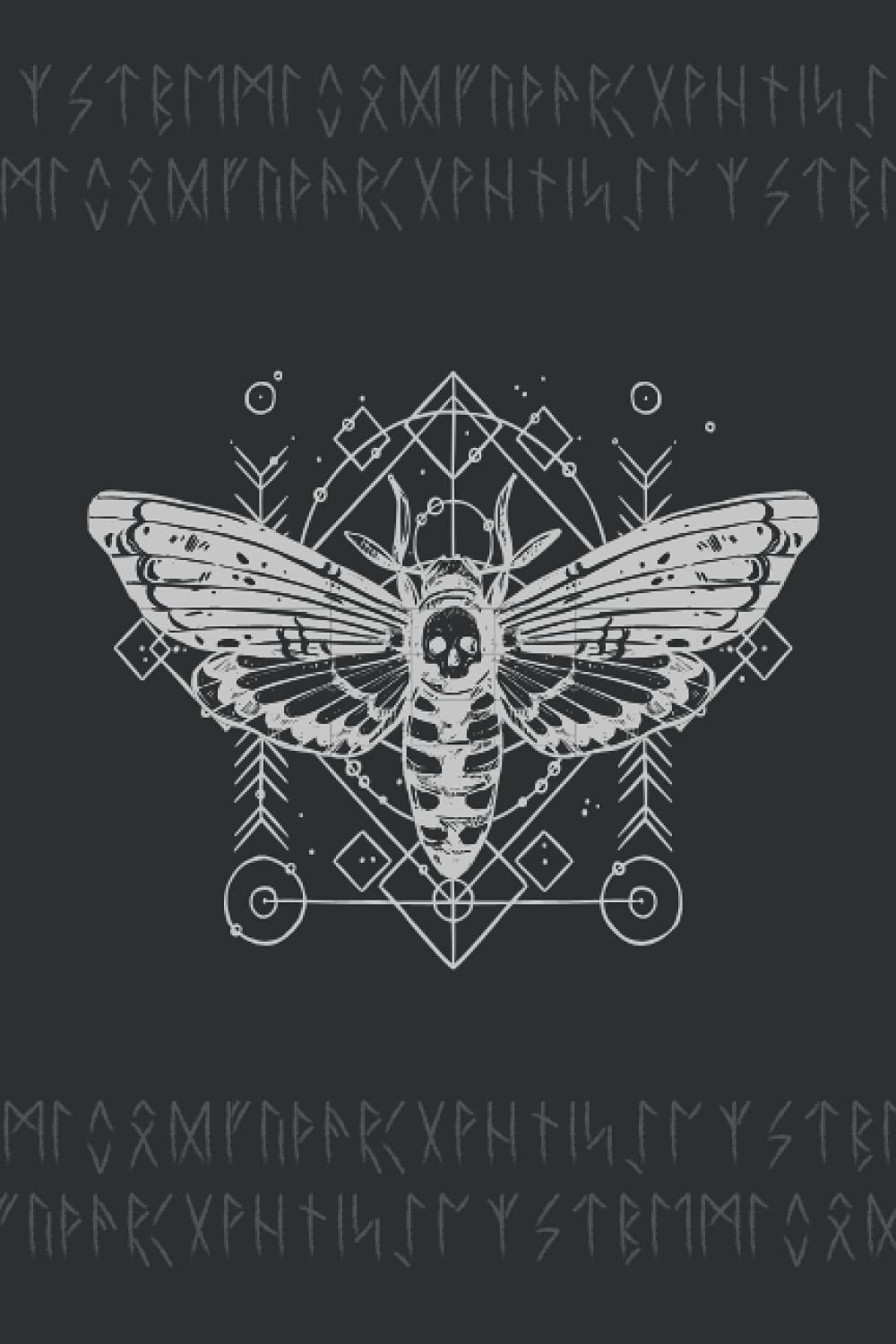 Goblincore Journal - Moth Goth Aesthetic - 6x9 (110 pages): Pagan Journal Notebook