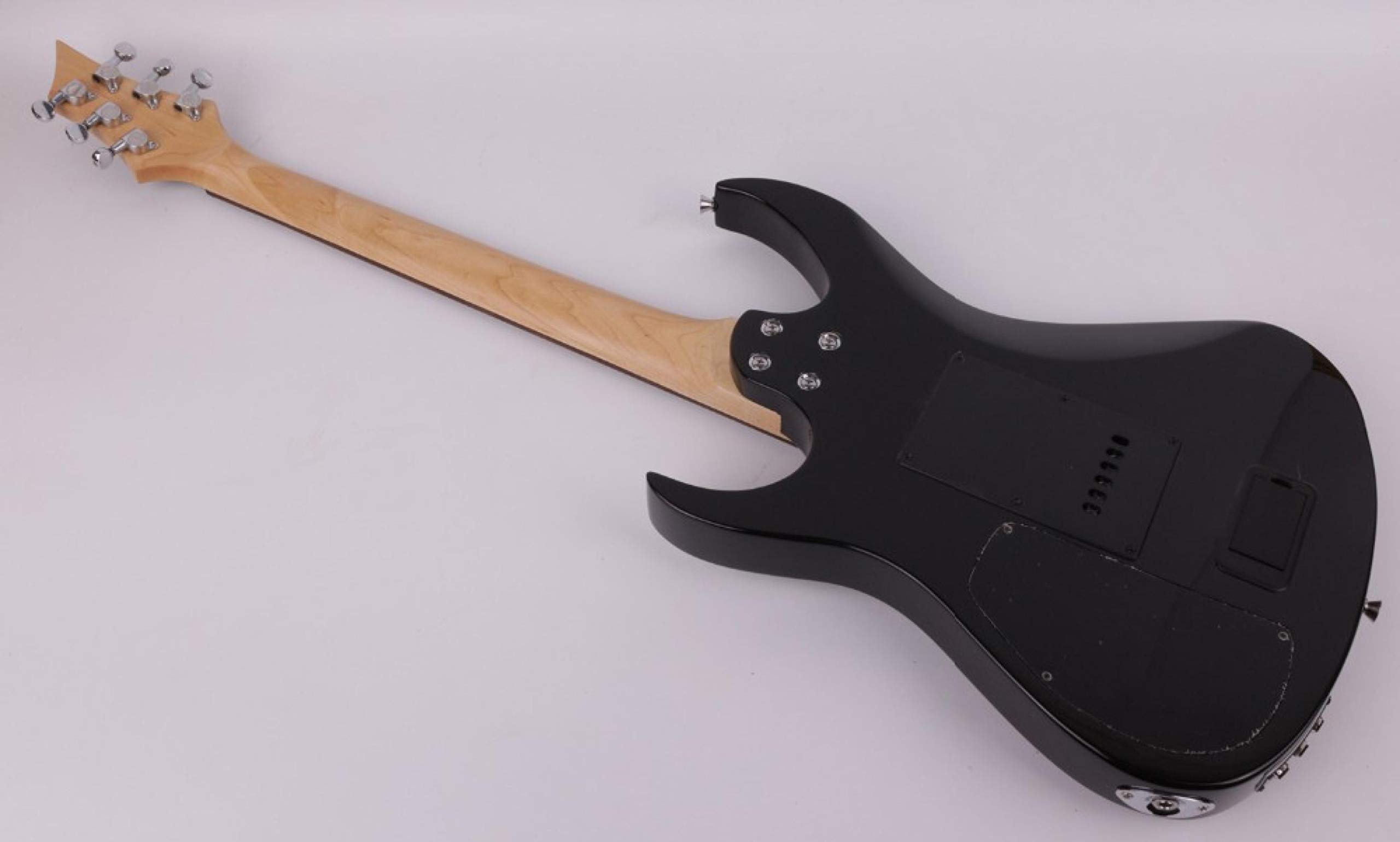 Chitarra elettrica silenziosa incorporata effetto portatile da viaggio nera